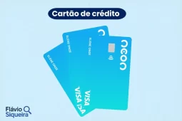 Três cartões de crédito Neon em azul degradê, bandeira Visa, com chip e pagamento por aproximação, sobre fundo azul claro.